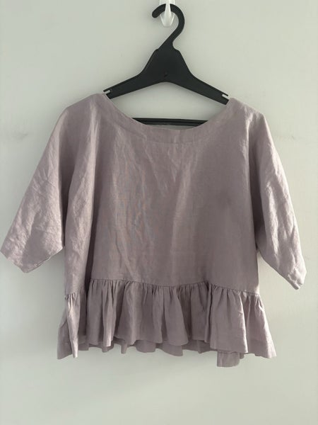 Papa Clothing made in NZ 100% Linen top (10-12) Carousel 1