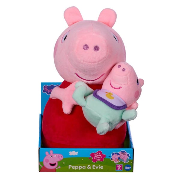 Peppa Pig | Peppa Pig Cuddling Baby Evie 23cm | Soft Toy | 18 months+ Carousel 7