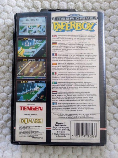 Sega Mega Drive PaperBoy Good Condition For Age Carousel 2