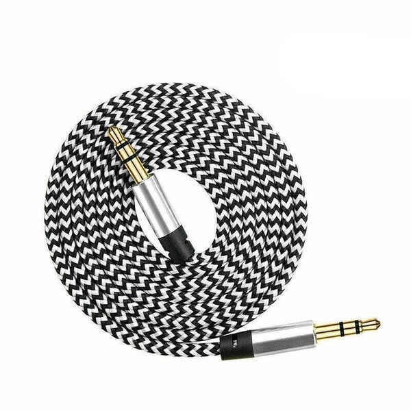 Aux Cable 3.5Mm Stereo Audio Input Extension Male To Auxiliary Car Cord - White Carousel 6