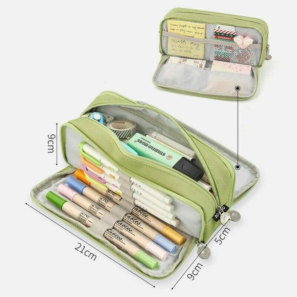 Hod Health & Home Zipper Pencil Case Large Capacity Storage Bag School Stationer Carousel 2