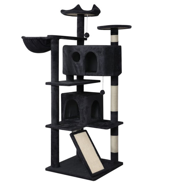 Pawz Cat Tree Tower Scratching Post Scratcher 145cm Climbing Tree House Bed Carousel 1