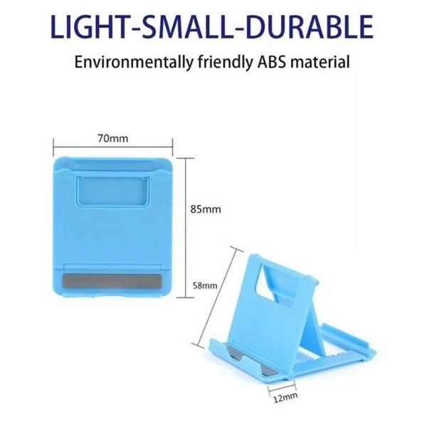 Universal Foldable Tablet And Phone Stand Adjustable Portable Desk Holder Blue Carousel 2