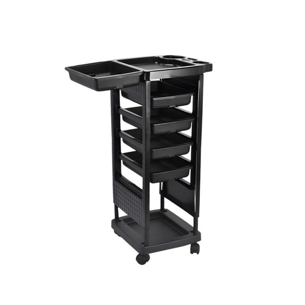 6 Tier Hair Salon Trolley Spa Tool Rolling Storage Cart Carousel 1