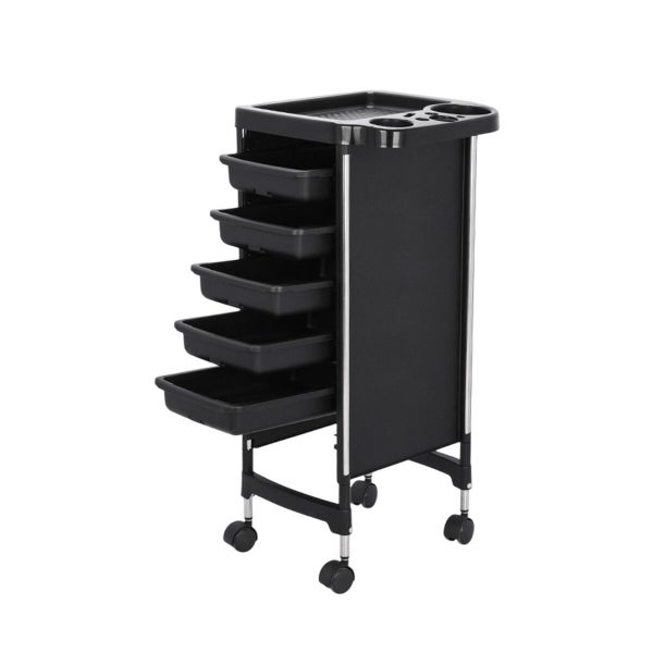 6 Tier Hair Salon Trolley Tool Trays Storage Cart Carousel 1