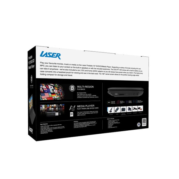 Laser 10" Portable DVD Player with Anti-Skip Technology Carousel 2