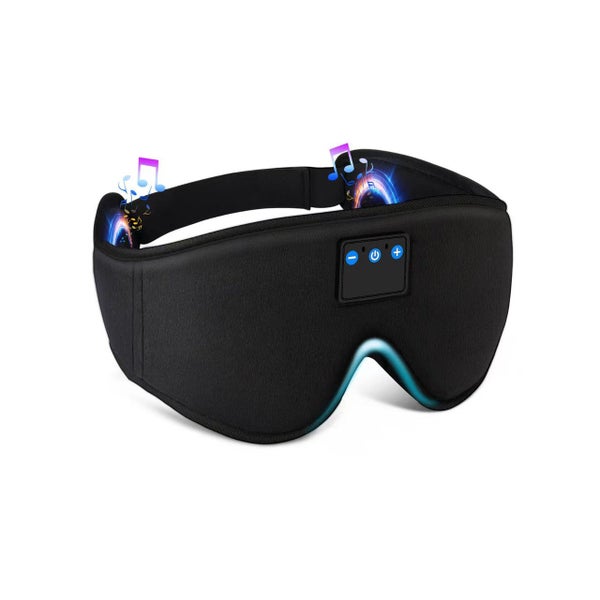 Laser Sleep Mask with Bluetooth Headphones - Black Carousel 1