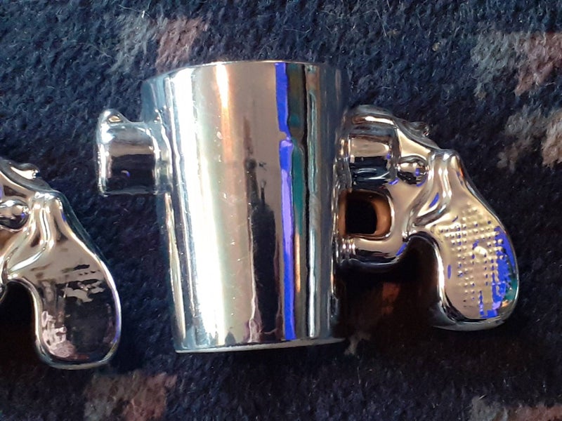 Espresso Cups (2) - Gun Shaped Handle Carousel 16