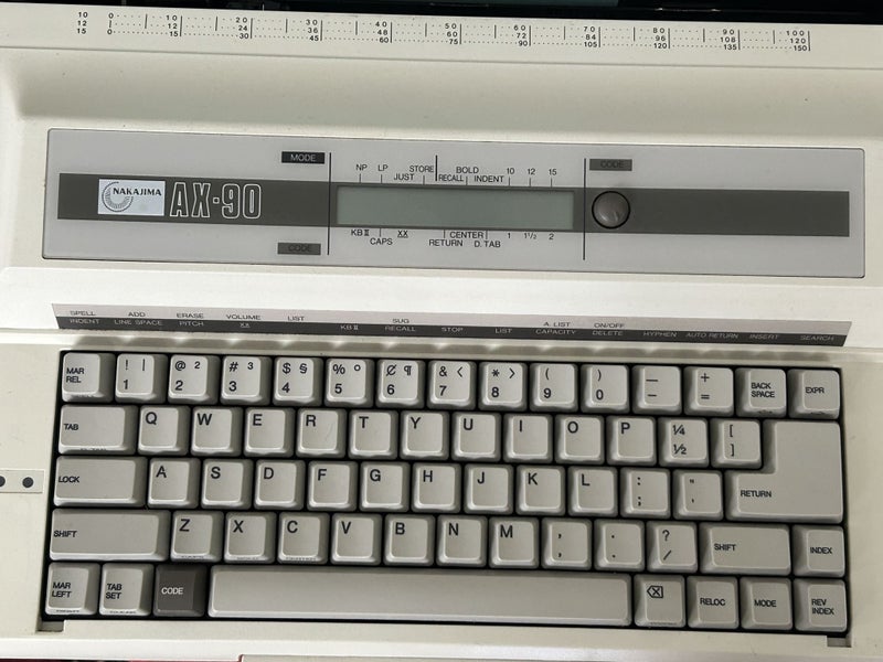 Vintage 80s Electric correctionable typewriter word processor Japanese like new Carousel 2