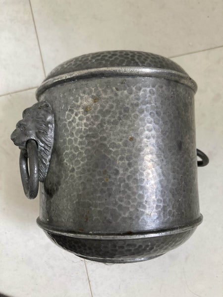 PEWTER TEA CADDY Made in Sheffield Victorian C 1900 Carousel 2