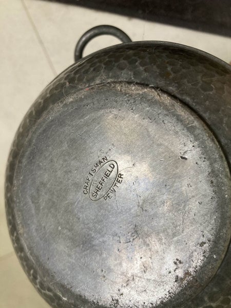 PEWTER TEA CADDY Made in Sheffield Victorian C 1900 Carousel 6