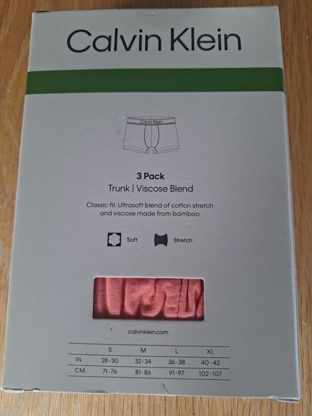 New - Calvin Klein 3 Pack Ultimate Comfort Trunks - Size Small Carousel 2