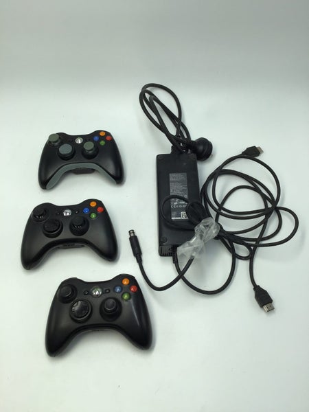 * 500GB Slim E Model Xbox 360 Console w/ 3 Controllers & Cables! * Carousel 5