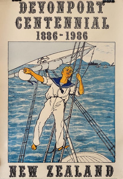 VINTAGE POSTER: Devonport Centennial 1986 Carousel 1
