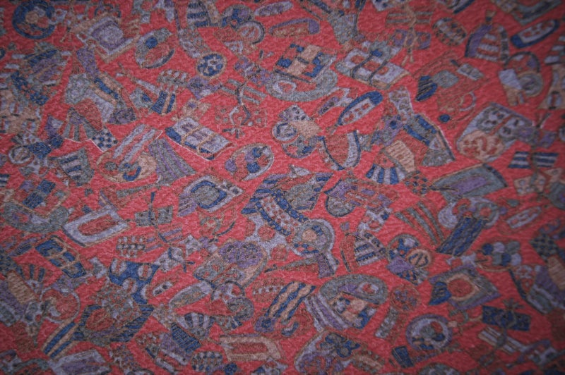 [FINAL CLEARANCE] 8m(total) Vintage Japanese Kimono Fabric - 4L + 2S Panels 2969 Carousel 2