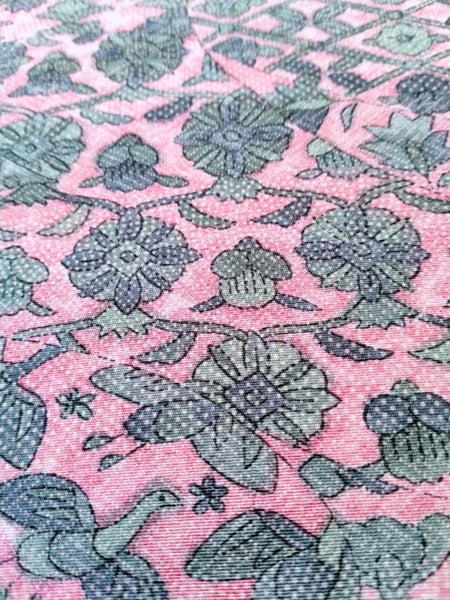 FINAL CLEARANCE 4.5m(total) Vintage Japanese Kimono Fabric- 3 Large Panels 2927 Carousel 1