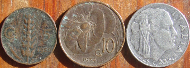 *** 3 different vintage Italian 1922-42 *** Carousel 1