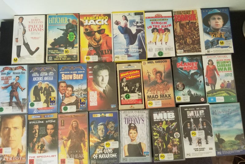 Bulk lot of vhs tapes x23 •action, adventure, classics, comedy• Carousel 2