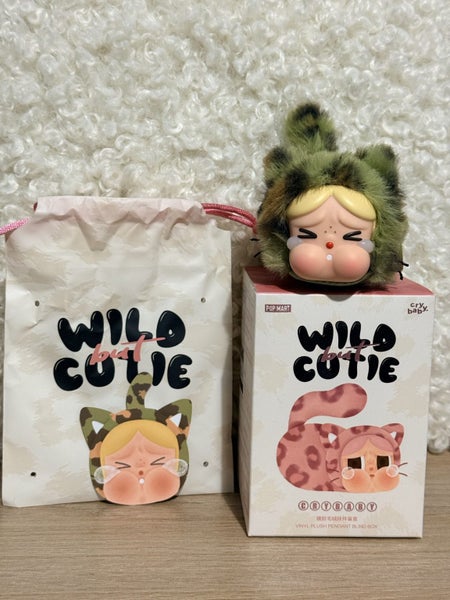 POP MART-CRY BABY-WILD BUT CUTIE : CAMO CUTIE-BRAND NEW! Carousel 1