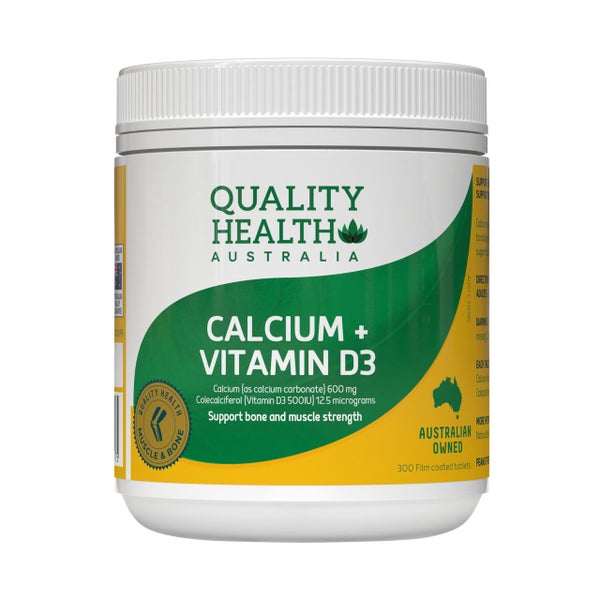 Quality Health Australia Calcium + Vitamin D3 300s Carousel 1
