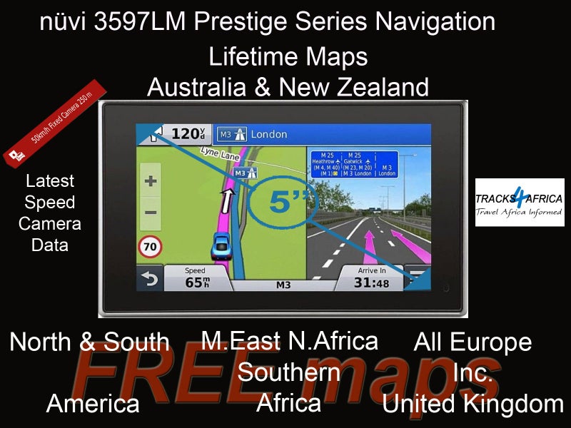 Garmin nuvi 3597LM AU & NZ +"Free" N & S America, Europe,MENA,S.Africa & more Carousel 1