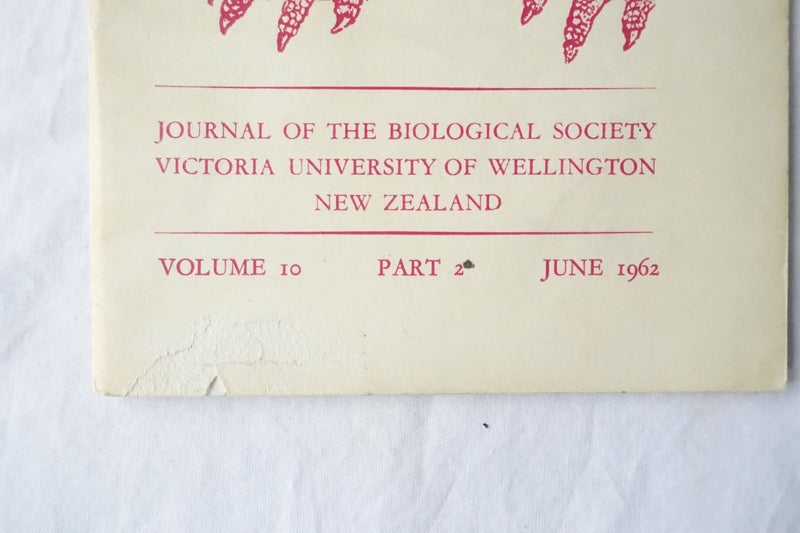 Tuatara. Journal of the Biological Society Vol.10 Part 2 June 1962 (SKU BK2) Carousel 2