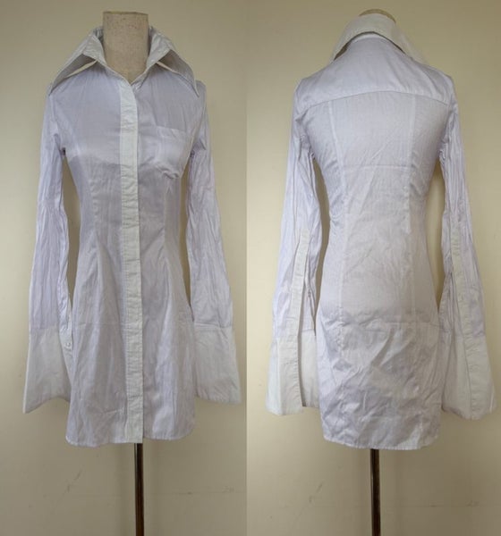 Cotton Shirt Dress Blouse Top Carousel 1