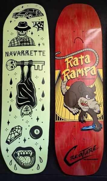 2x Creature Skateboard decks Carousel 1