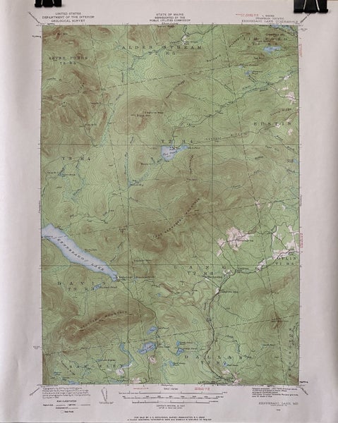 UNITED STATES EASTERN REGION / STATE OF MAINE MAP SET: 6x maps from circa 1980s Carousel 2