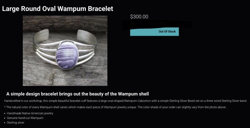 Wampum shell sterling silver Bracelet Carousel 1