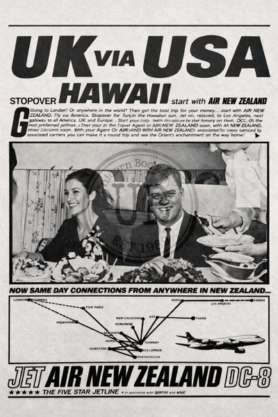 VINTAGE POSTER: Air New Zealand 1966 Carousel 1
