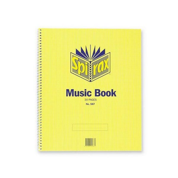 Spirax 567 music book 297x248mm 15 leaf/ 30 page Carousel 1