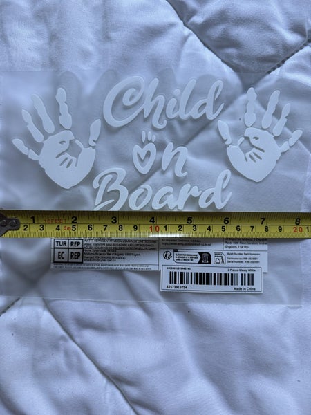 Child on board large car sticker. Carousel 1