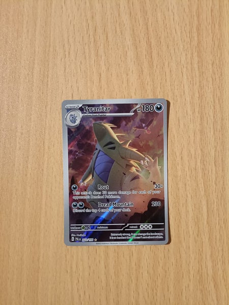 $1 Res Pokemon TCG - Tyranitar IR #222 - Paldea evolved Carousel 1
