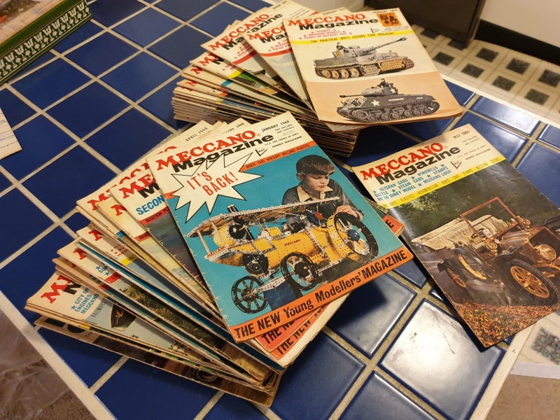 Meccano - huge 1960’s collection includes magazines and a working Steam Engine!! Carousel 20