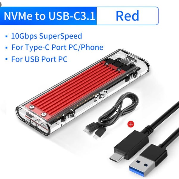 SSD external Case M.2 SSD Case NVME Carousel 1