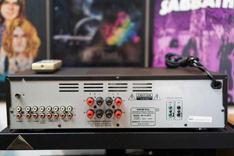 Onkyo A-803 Japanese Amplifier with MM/MC Phono for your Turntable - Warranty! Carousel 8
