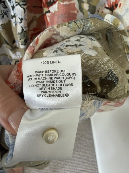 Zest (Farmers) tiered linen dress sz8 Carousel 6