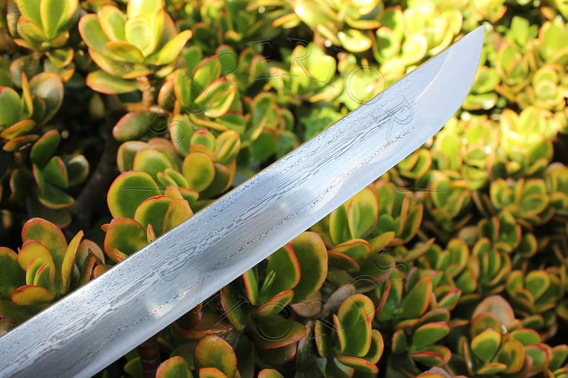 Samurai Sword - Tomoe VI - Damascus Katana Carousel 9