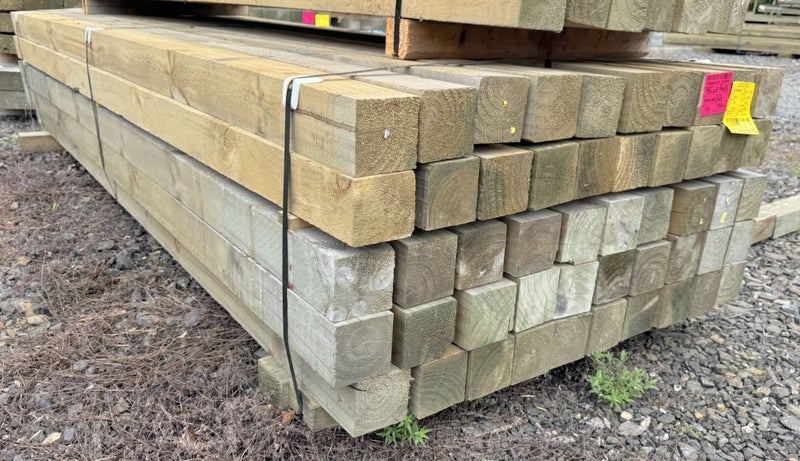 PINE, POSTS, 100 x 100mm, No2, ROUGH SAWN, H4 TREATED - 150m - TBT2376 Carousel 1