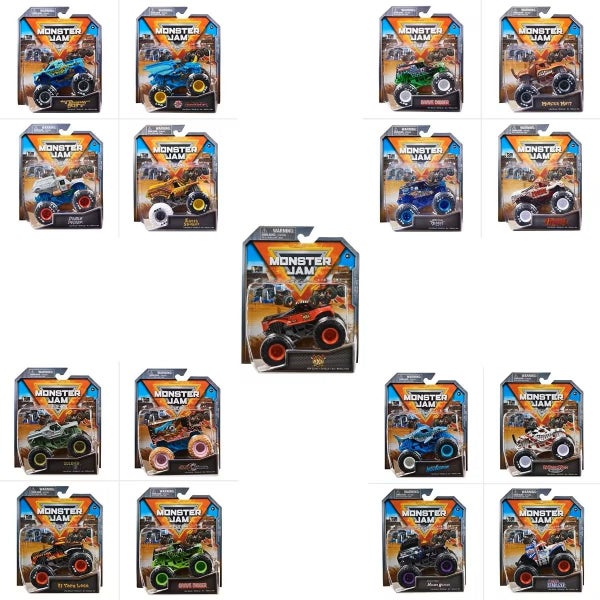 MYSTERY BOX - 7 x Monster Jam Assorted Monster Jam Trucks (1:64 Scale) Carousel 1