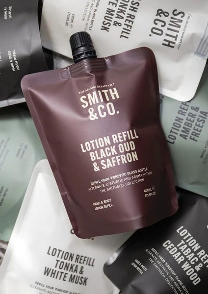 THE AROMATHERAPY CO Smith & Co Hand & Body Lotion Refill - Black Oud & Saffron Carousel 2