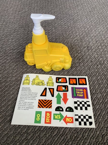 Avon Novelty Cleanser Street Sweeper Pump Bottle 1980s Carousel 1