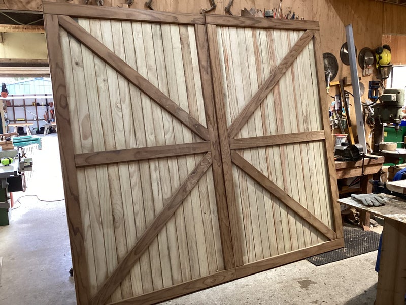 Exterior Barn door in Treated Pine Carousel 1