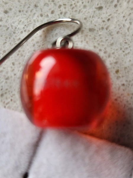 Zsiska red drop earrings Carousel 4