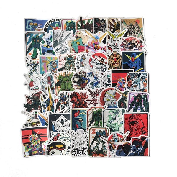 50pcs Anime Anime GUNDAM Cartoon rx-78 rx-0 stickers skateboard car sticker Carousel 1