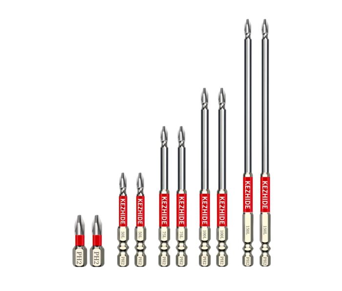 High Hardness S2 Steel 10pcs Impact Screwdriver Bit Set Carousel 1