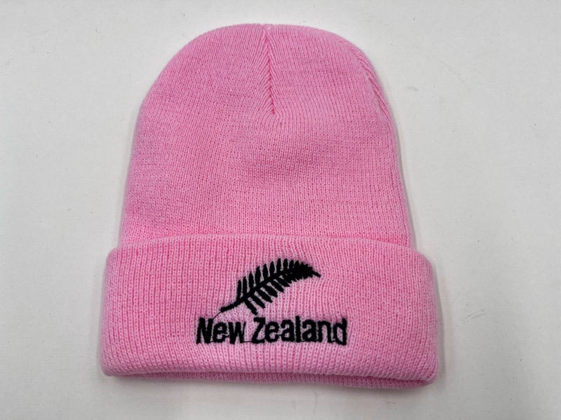 girl pink beanie NZ fern Carousel 1