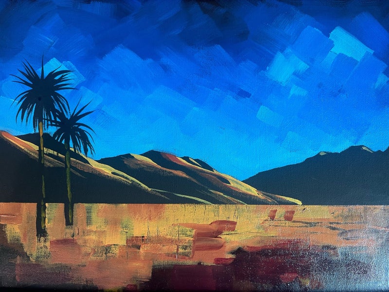 Original Acrylic Painting by NZ Artist Linelle Stacey Carousel 4