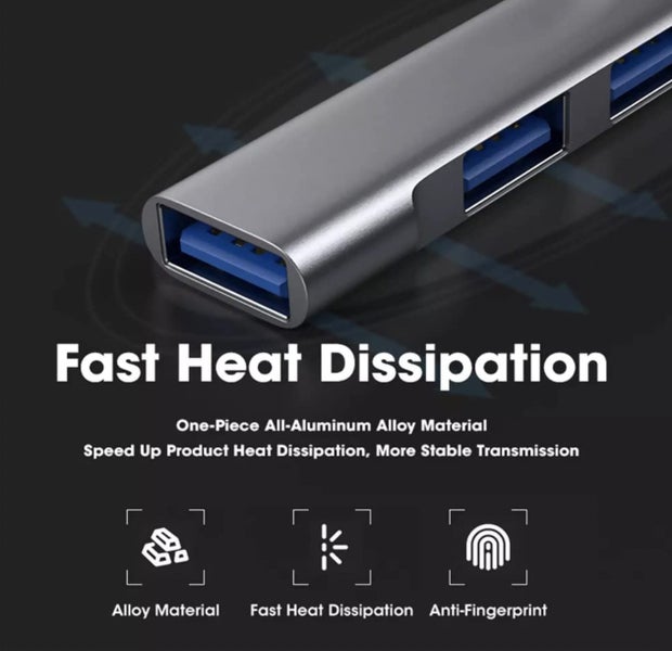 4 Port USB C to USB 3.0 Hub Compact Type C Expansion Adapter Carousel 2